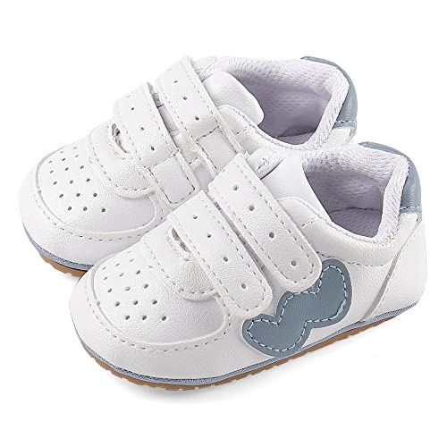Cheerfu Mario Lauflernschuhe Baby Jungen Mädchen Baby Born Erste Schuhe Weiche Leder rutschfest Sohle W Blau 6-12 Monate (12) Cheerfu Mario Lauflernschuhe Baby Jungen Mädchen Baby Born Erste Schuhe Weiche Leder rutschfest Sohle W Blau 6-12 Monate (12) von Cheerful Mario