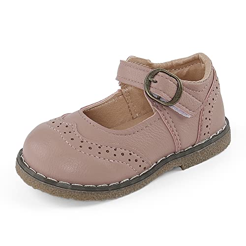 Cheerful Mario Ballerinas Mädchen Mary Jane Halbschuhe Für Mädchen Baby Kleinkind 1-6 Alter Gummisohle Rosa 20 EU von Cheerful Mario