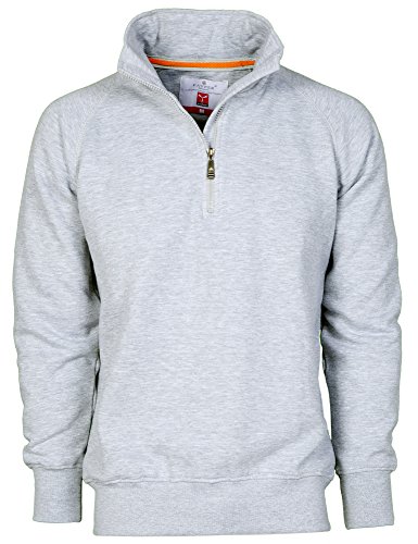 CHEMAGLIETTE! Arbeits-Sweatshirt aus Baumwolle mit halbem Reißverschluss in Payper Miami +, Grau, XL von CHEMAGLIETTE!