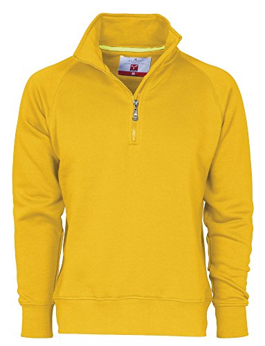 CHEMAGLIETTE! Payper Miami + Arbeitsjacke aus Baumwolle mit halbem Reißverschluss, PayperMiami2_Giallo_XL, Gelb, PayperMiami2_Giallo_XL XL von CHEMAGLIETTE!