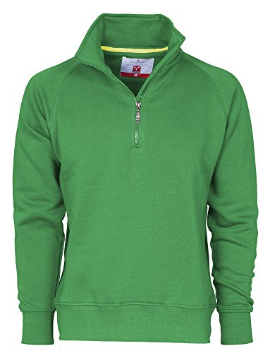 CHEMAGLIETTE! Payper Miami + Arbeitsjacke aus Baumwolle mit halbem Reißverschluss, PayperMiami2_Jelly Green_L, Grün, PayperMiami2_Jelly Green_L L von CHEMAGLIETTE!