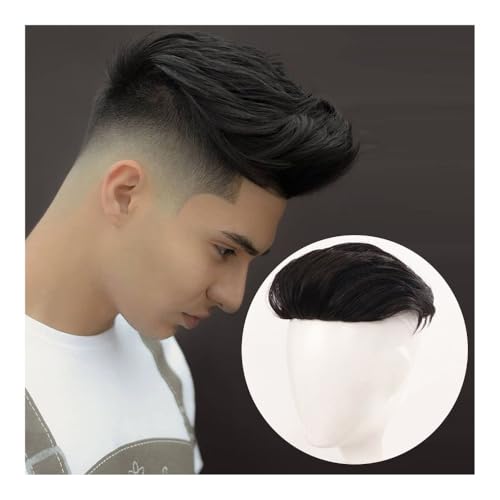 Perücken für Männer Herren-Perücke, hübsch, großes Rückenhaar, Neuauflage, unsichtbare und spurlose Simulation von Kopfhaar, verstärkte Kopfbedeckung Perücke(Largebackheadreplacementblock) von CHENGAIJIAN