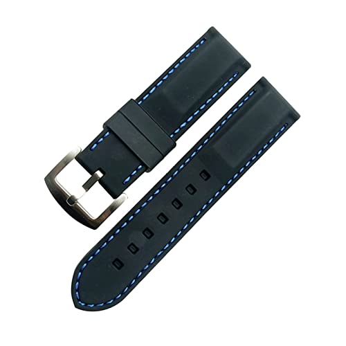 CHENGG 20-26 mm weiche Silikon-Uhr-Gurtgürtel wasserdichtes atmungsaktives Armband Fit für Sommer im Freien Sport schweißsichere Uhren-Accessoire-Uhrengurt (Farbe: Rot, Größe: 26 mm) von CHENGG