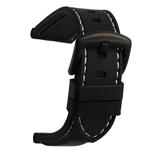 CHENGG WatchBand Silicon Gummi -Uhr -Gurtbänder wasserdicht 20mm 22 mm 24 mm 26mm Uhrengürtelgurt (Farbe: Orange Gold, Größe: 22 mm) von CHENGG