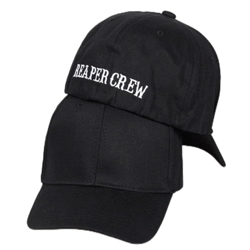 CHENGGI Cap SOA Sons Anarchy for Reaper Crew Fitted Baseball Cap Hut Bestickte Mütze Schwarz von CHENGGI