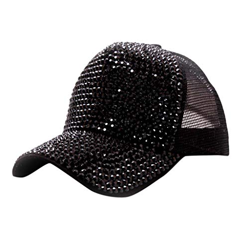 CHENGZI Baseball Cap Unisex Schirmmütze Schirm Hut schirmmütze Damen mütze Mode Mesh des Strasses Atmungsaktiv Basecap Snapback Cap Outdoor Schirmmütze Basecap von CHENGZI