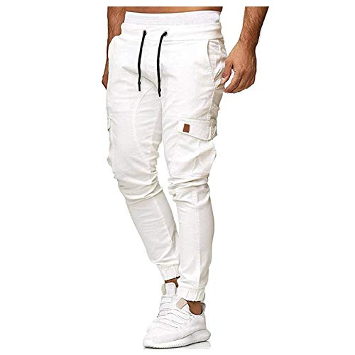 CHENGZI Herren Cargohose aus Baumwolle Cargohose Slim Fit Cargo Hose Freizeithose Lange Regular Fit Cargo Hose Baumwollhose Freizeithose Wanderhose Trekkinghose Outdoorhose für Männer von CHENGZI