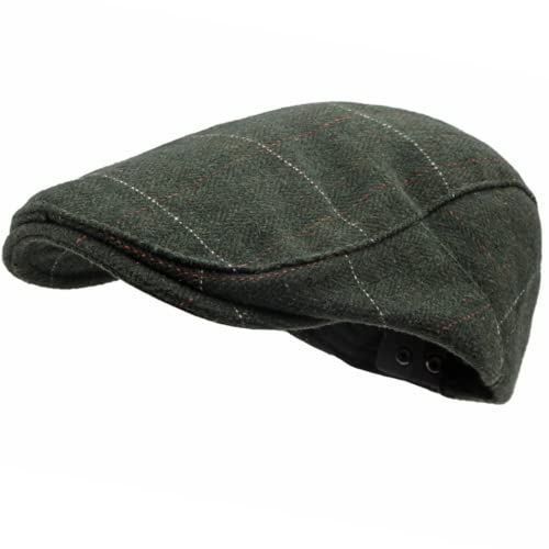 CHENGZI Herren Winter Flat Caps Hüte Schirmmütze Flat Cap Newsboy Hüte, grün, Einheitsgröße von CHENGZI