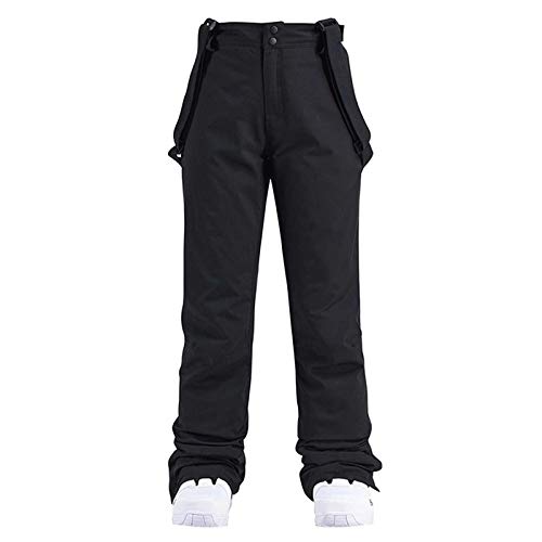 Snowboardhose Damen Wasserdicht - Skihose Damen Softshell-TräGerhose Herren Schneehose Winter Outdoor Wanderhose Winddicht Thermohose Mit Träger Winter Warm GefüTtert Outdoorhose/Latzhose/Skifahren von CHENGZI