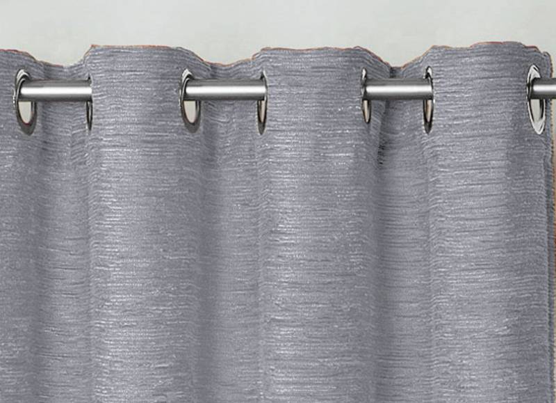 Fensterdekoration aus schwerer Thermo-Chenille-Qualität, mit Ösen, Größe 464 (H245xB270 cm), Rosé von CHENILLE