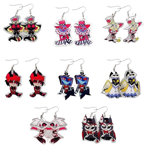 8 HazbinsHotel Ohrringe HazbinsHotel Figure Acryl Ohrringe Figuren Cosplay Earrings Schmuck von CHENJIRA