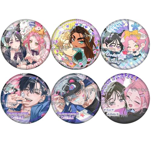 Alien Stages Abzeichen Anime Figuren Tinplate Badge Pins Dekorationen - Mehrfarbig 58mm 6 Set von CHENJIRA