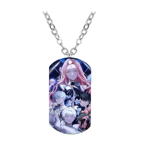 CHENJIRA Alien Stages Figure Halskette Anime Figuren Cosplay Schmuck Metall Kette Edelstahl Farbdruck Anhänger (F) von CHENJIRA