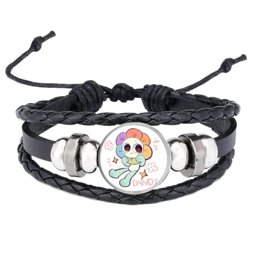 CHENJIRA Dandys Worlds Armbänder Vintage Punk Leder Armreif Fashion Compilation Leder Armband Schmuck (B) von CHENJIRA