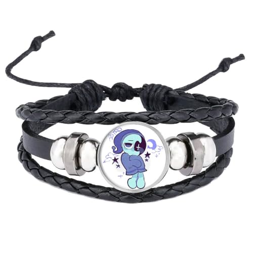 CHENJIRA Dandys Worlds Armbänder Vintage Punk Leder Armreif Fashion Compilation Leder Armband Schmuck (D) von CHENJIRA