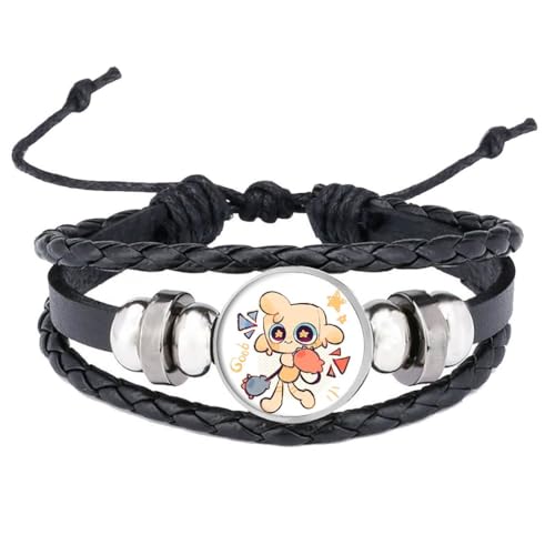 CHENJIRA Dandys Worlds Armbänder Vintage Punk Leder Armreif Fashion Compilation Leder Armband Schmuck (E) von CHENJIRA