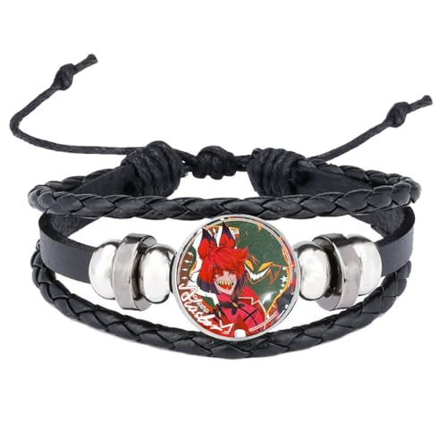 CHENJIRA HazbinsHotel Armbänder Vintage Punk Leder Armreif Fashion Compilation Leder Armband Schmuck (C) von CHENJIRA