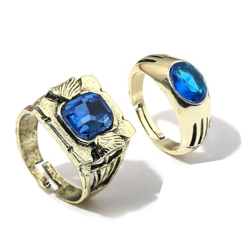 CHENJIRA Love＆Deepspace Cosplay Ringe 2 Set Spiel Figuren Rings Einstellbare Öffnung Paar Ring Schmuck (E) von CHENJIRA