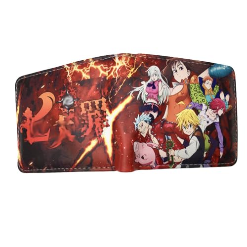 CHENJIRA Seven Dead Sins Geldbörse Anime Seven Dead Sins Poster Mehrschichtige Geldbeutel Bunt Bedruckte Aufbewahrungstasche (B) von CHENJIRA