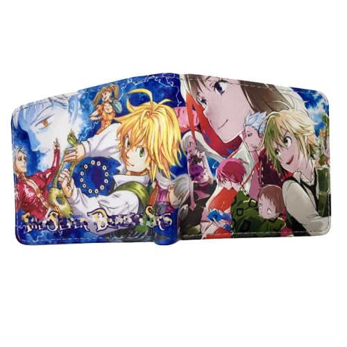 CHENJIRA Seven Dead Sins Geldbörse Anime Seven Dead Sins Poster Mehrschichtige Geldbeutel Bunt Bedruckte Aufbewahrungstasche (C) von CHENJIRA