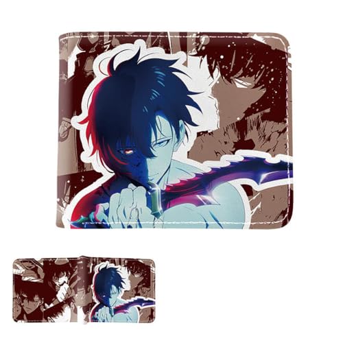 CHENJIRA Solo Levelings Geldbörse Anime Solo Levelings Poster Mehrschichtige Geldbeutel Bunt Bedruckte Aufbewahrungstasche (A) von CHENJIRA