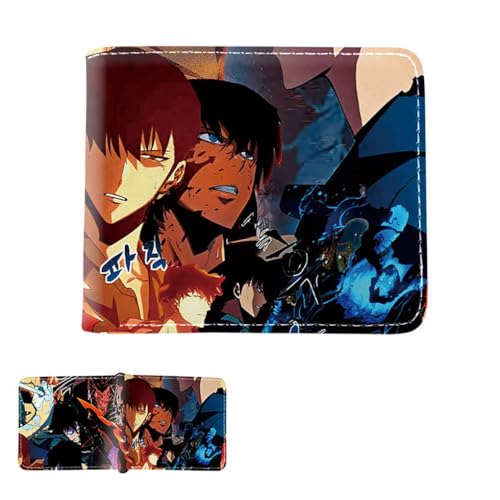 CHENJIRA Solo Levelings Geldbörse Anime Solo Levelings Poster Mehrschichtige Geldbeutel Bunt Bedruckte Aufbewahrungstasche (B) von CHENJIRA