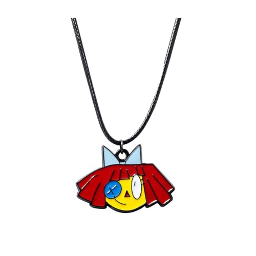 The Amazing Circus Figure Halskette Cartoon Figuren Cosplay Schmuck Metall Kette (C) von CHENJIRA