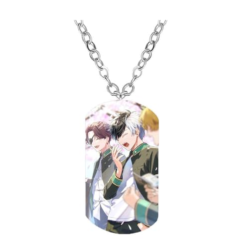 CHENJIRA Wind Breakers Figure Halskette Anime Figuren Cosplay Schmuck Metall Kette Edelstahl Farbdruck Anhänger (D) von CHENJIRA