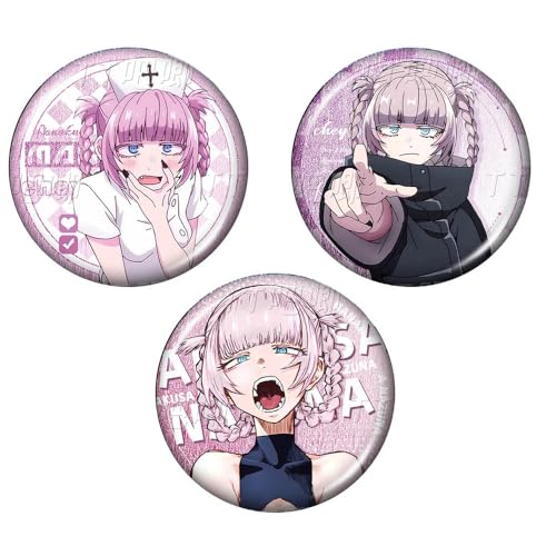 Call The Night Abzeichen Anime Figuren Tinplate Badge Pins Dekorationen - Mehrfarbig 58mm 3 Stück von CHENJIRA
