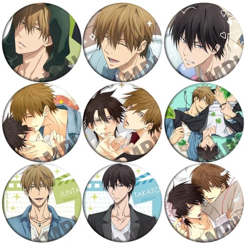 Dakaichis Abzeichen Anime Figuren Tinplate Badge Pins Dekorationen - Mehrfarbig 58mm 9 Stück von CHENJIRA