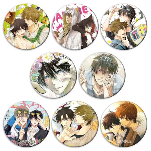 Dakaichis Abzeichen Anime Figuren Tinplate Badge Pins Dekorationen - Mehrfarbig 75MM 8 Stück von CHENJIRA
