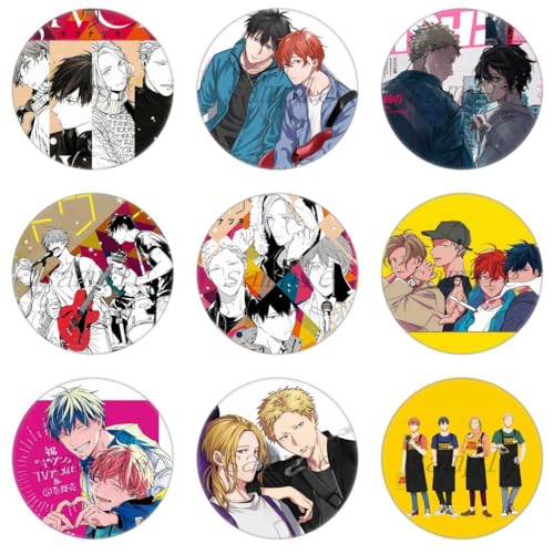 Given-Anime Abzeichen Anime Figuren Tinplate Badge Pins Dekorationen - Mehrfarbig 58mm 9 Set von CHENJIRA