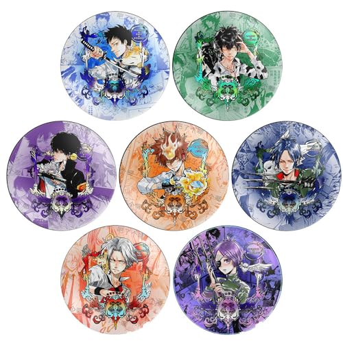 Katekyo Reborns Abzeichen 58MM Anime Figuren Tinplate Badge Pins Dekorationen - Mehrfarbig 7 Stück von CHENJIRA