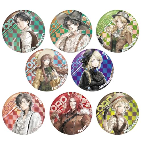Lord of Mysterie Abzeichen Anime Figuren Tinplate Badge Pins Dekorationen - Mehrfarbig 75MM 8 Set von CHENJIRA