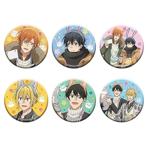 Sasaki＆Miyano Abzeichen Anime Figuren Tinplate Badge Pins Dekorationen - Mehrfarbig 58mm 6 Set von CHENJIRA