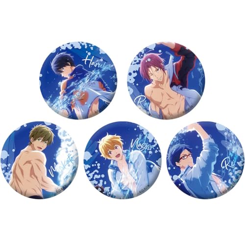 Swim Club Abzeichen Anime Figuren Tinplate Badge Pins Dekorationen - Summer Figure 58mm 5 Set von CHENJIRA