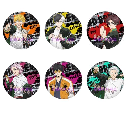 Wind Breakers Abzeichen 58MM Anime Figuren Tinplate Badge Pins Dekorationen 5 Set von CHENJIRA