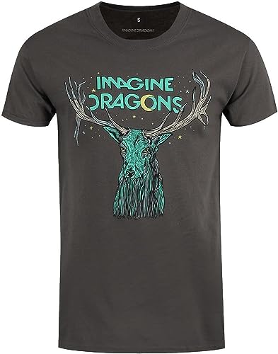 Imagine Dragons Men's ELK in Stars Short Sleeve T-Shirt T-Shirts & Hemden(Large) von CHENLIAA