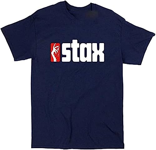STAX Northern Soul Mens Harajuku T Shirt Top Dance Motown Mod Retro Mic T-Shirts & Hemden(Large) von CHENLIAA