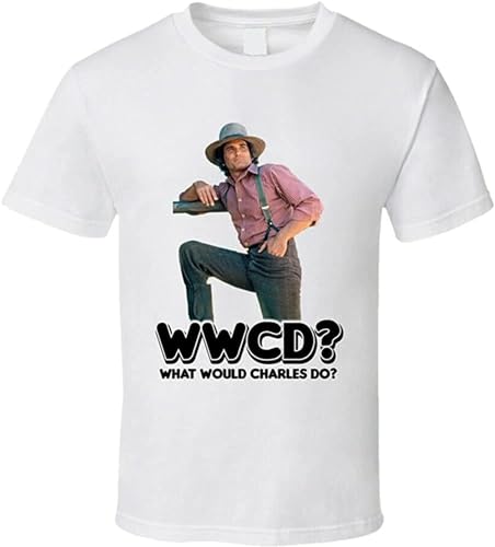 WWCD What Would Charles Ingalls Do Little House On The Prairie T Shirt White T-Shirts & Hemden(X-Large) von CHENLIAA