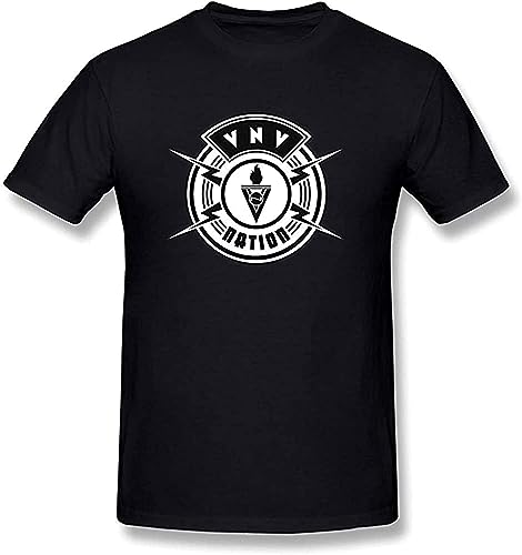 zulian Men's VNV Nation Band Logo T-Shirt, Schwarz Black T-Shirts & Hemden(X-Large) von CHENLIAA