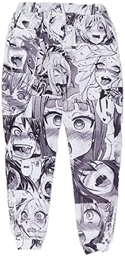 CHENMA Herren 3D Lustige Joggers Hosen Pants Männer Cartoon Harajuku Otaku Trousers O-Face Jogginghose Ll von CHENMA