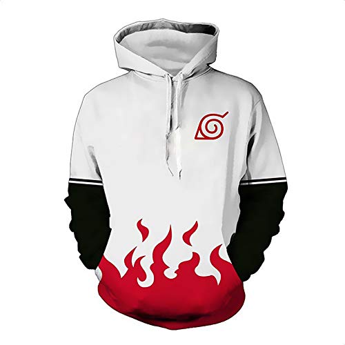 CHENMA Herren Japanischer Anime Cosplay 3D-Druck Pullover Kapuzen-Sweatshirt mit Kängurutasche von CHENMA