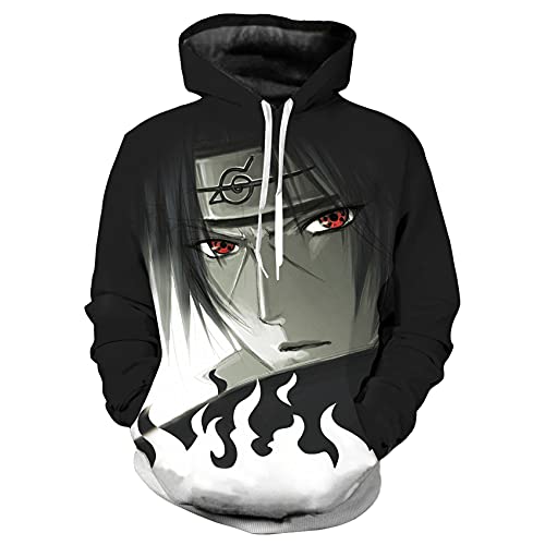 CHENMA Herren Japanischer Anime Cosplay 3D-Druck Pullover Kapuzen-Sweatshirt mit Kängurutasche von CHENMA