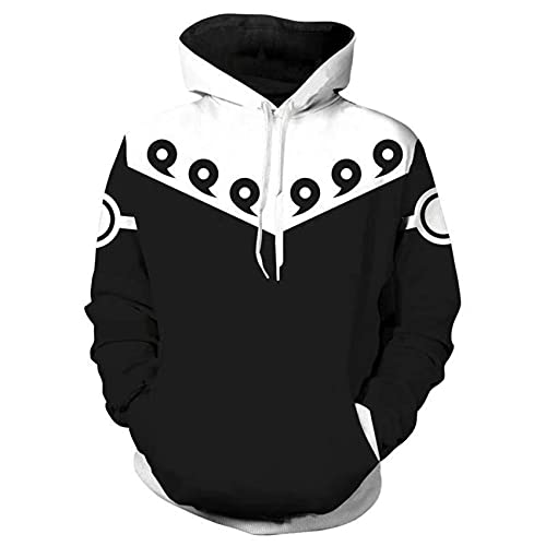 CHENMA Herren Japanischer Anime Cosplay 3D-Druck Pullover Kapuzen-Sweatshirt mit Kängurutasche von CHENMA