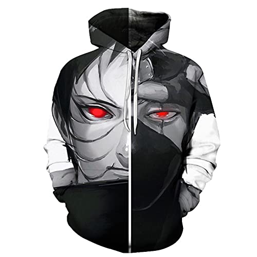 CHENMA Herren Japanischer Anime Cosplay 3D-Druck Pullover Kapuzen-Sweatshirt mit Kängurutasche von CHENMA