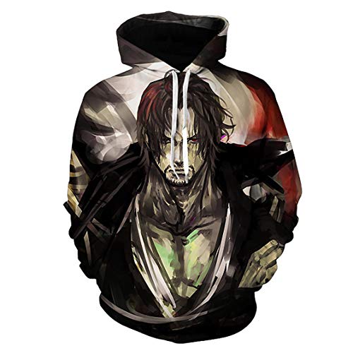 CHENMA Herren ONE Piece 3D-Druck Pullover Kapuzen-Sweatshirt mit Kängurutasche von CHENMA