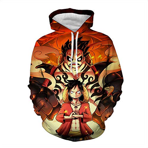 CHENMA Herren ONE Piece 3D-Druck Pullover Kapuzen-Sweatshirt mit Kängurutasche von CHENMA