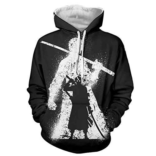 CHENMA Herren ONE Piece 3D-Druck Pullover Kapuzen-Sweatshirt mit Kängurutasche von CHENMA