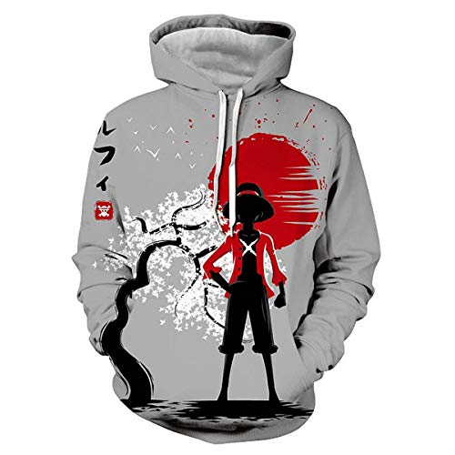 CHENMA Herren ONE Piece 3D-Druck Pullover Kapuzen-Sweatshirt mit Kängurutasche von CHENMA